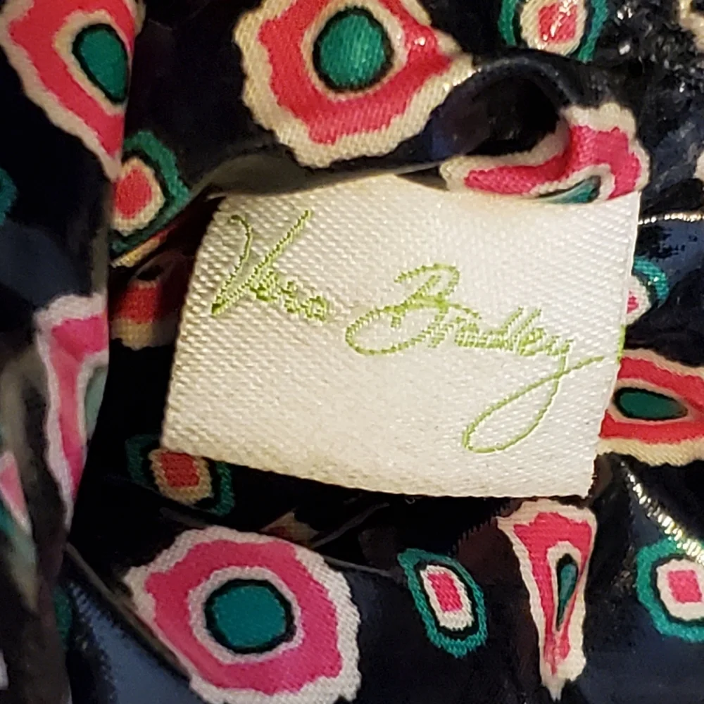 Vera Bradley Petal Paisley plastic coated makeup bag